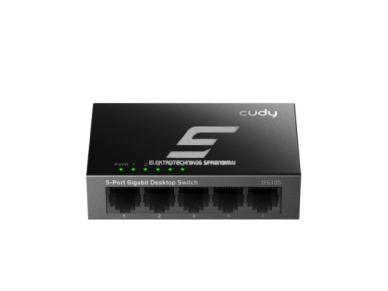 Nevaldomas Gigabit Ethernet komutatorius 5 portai | 10Gbps | 7.44Mpps | 10/100/1000 Mbps | Plug & Play | SWITCH CUDY GS105 Nevaldomas Gigabit Ethernet komutatorius 5 portai | 10Gbps | 7.44Mpps | 10/100/1000 Mbps | Plug & Play | SWITCH CUDY GS105
