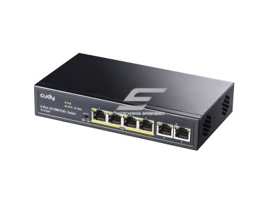 Tinklo komutatorius 6 portai | 4xPoE | 2xuplink | 1.2Gbps | 0,9Mpps | FS1006P CUDY 1
