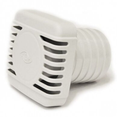 Supply air ventilation grille in wall | with filter | white 1