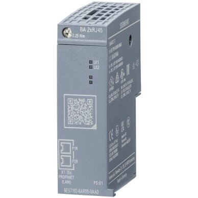 Tīkla adapteris | 2xRJ45 | PROFINET IO | 6ES7193-6AR00-0AA0 Siemens Tīkla adapteris | 2xRJ45 | PROFINET IO | 6ES7193-6AR00-0AA0 Siemens