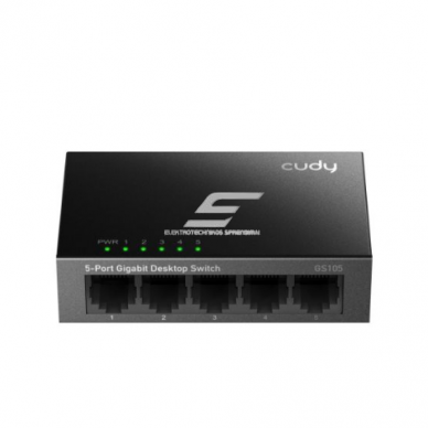 Unmanaged Gigabit Ethernet switch 5 ports | 10Gbps | 7.44Mpps | 10/100/1000 Mbps | Plug & Play | CUDY GS105 Unmanaged Gigabit Ethernet switch 5 ports | 10Gbps | 7.44Mpps | 10/100/1000 Mbps | Plug & Play | CUDY GS105