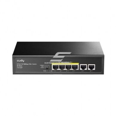 Przełącznik sieciowy 6 portów | 4xPoE | 2xuplink | 1.2Gbps | 0,9Mpps | FS1006P CUDY Przełącznik sieciowy 6 portów | 4xPoE | 2xuplink | 1.2Gbps | 0,9Mpps | FS1006P CUDY