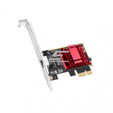 Network card | for stable wired internet connection | 2.5 Gbps | PCI-E card | RJ45 | Wake-on-LAN function | Windows, Linux, NAS compatible