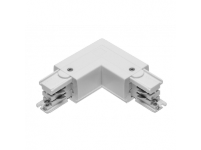 Kampinė jungtis | L formos 90° | bėgelių X-RAIL sujungimui | 3F | 101x101mm | balta | išorinė | GTV Lighting | XAE-LKLLZB-00