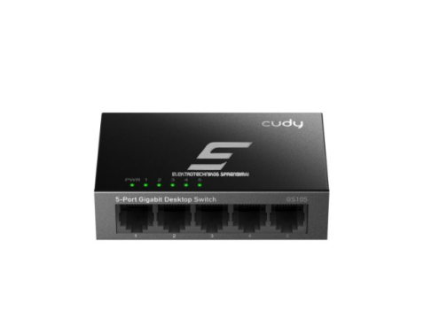 Nevaldomas Gigabit Ethernet komutatorius 5 portai | 10Gbps | 7.44Mpps | 10/100/1000 Mbps | Plug & Play | SWITCH CUDY GS105 Nevaldomas Gigabit Ethernet komutatorius 5 portai | 10Gbps | 7.44Mpps | 10/100/1000 Mbps | Plug & Play | SWITCH CUDY GS105