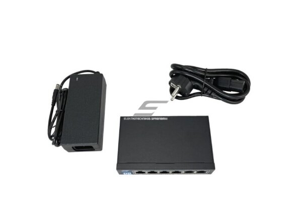 Tinklo komutatorius 4 portai | prievadai | RJ45 | PoE | 100Mbps | Uplink | 60W | AVIZIO 2