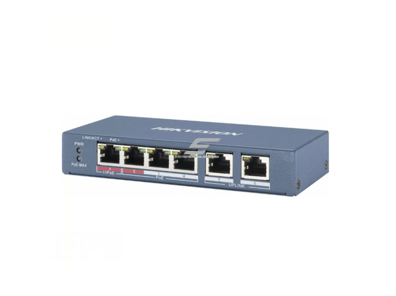 Tinklo komutatorius 6 portų | prievadų | RJ45 | 1.2Gbps | 100Mbps | DS-3E106HP-E | Hikvision 1 Tinklo komutatorius 6 portų | prievadų | RJ45 | 1.2Gbps | 100Mbps | DS-3E106HP-E | Hikvision 1