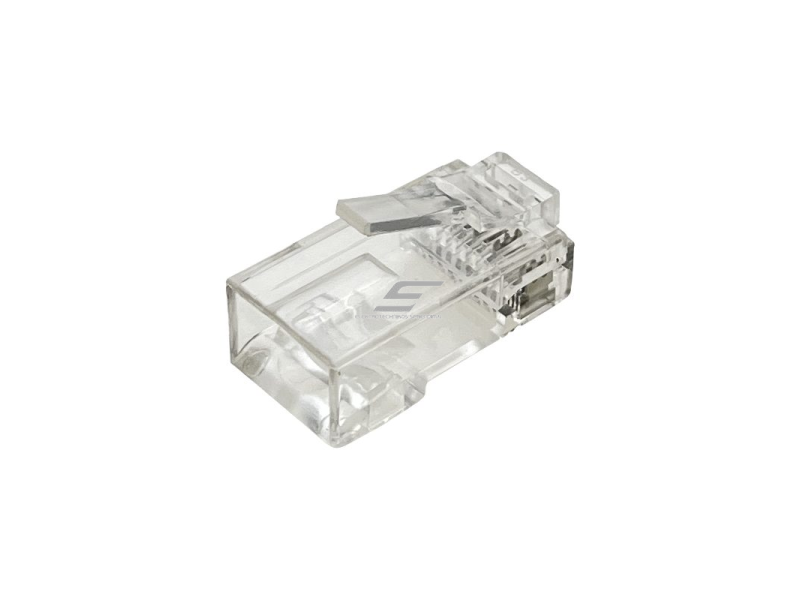 Tinklo kištukas | jungtis RJ45 (8P8C) | UTP CAT 6e kabeliui | neekranuotas | skaidrus | ALANTEC | WT106 2 Tinklo kištukas | jungtis RJ45 (8P8C) | UTP CAT 6e kabeliui | neekranuotas | skaidrus | ALANTEC | WT106 2