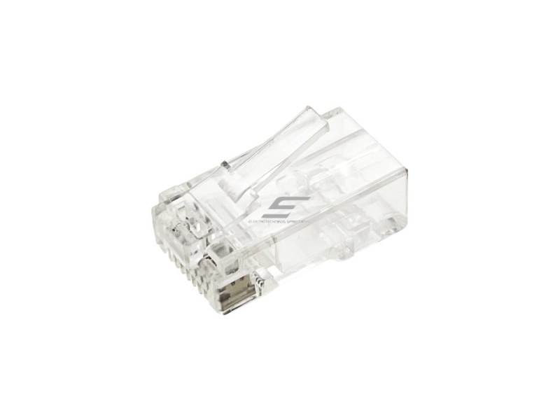 Tinklo kištukas | jungtis RJ45 (8P8C) | UTP CAT 6e kabeliui | neekranuotas | skaidrus | ALANTEC | WT106 1 Tinklo kištukas | jungtis RJ45 (8P8C) | UTP CAT 6e kabeliui | neekranuotas | skaidrus | ALANTEC | WT106 1