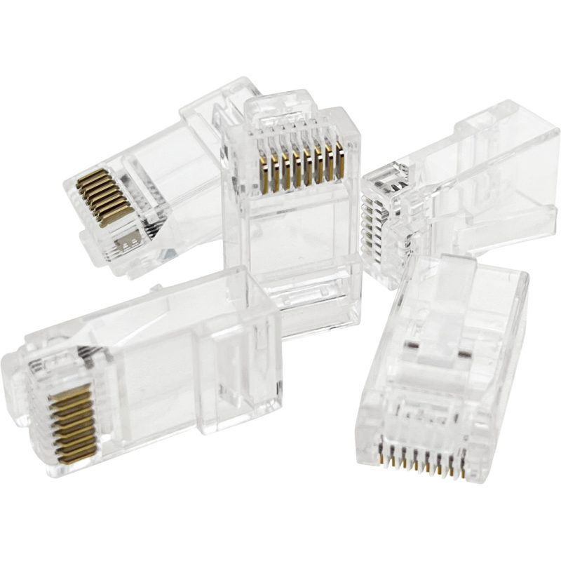 Wtyk sieciowy | złącze RJ45 (8P8C) | do kabla UTP CAT 6e | nieekranowany | przelotowy | przezroczysty 4
