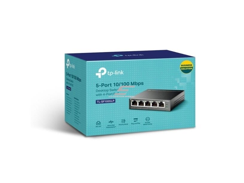 Tinklo komutatorius | 5 portai | prievadai | 5xLAN (4xPoE) | RJ45 | 10/100Mbit/s | TL-SF1005LP | TP-LINK 2 Tinklo komutatorius | 5 portai | prievadai | 5xLAN (4xPoE) | RJ45 | 10/100Mbit/s | TL-SF1005LP | TP-LINK 2