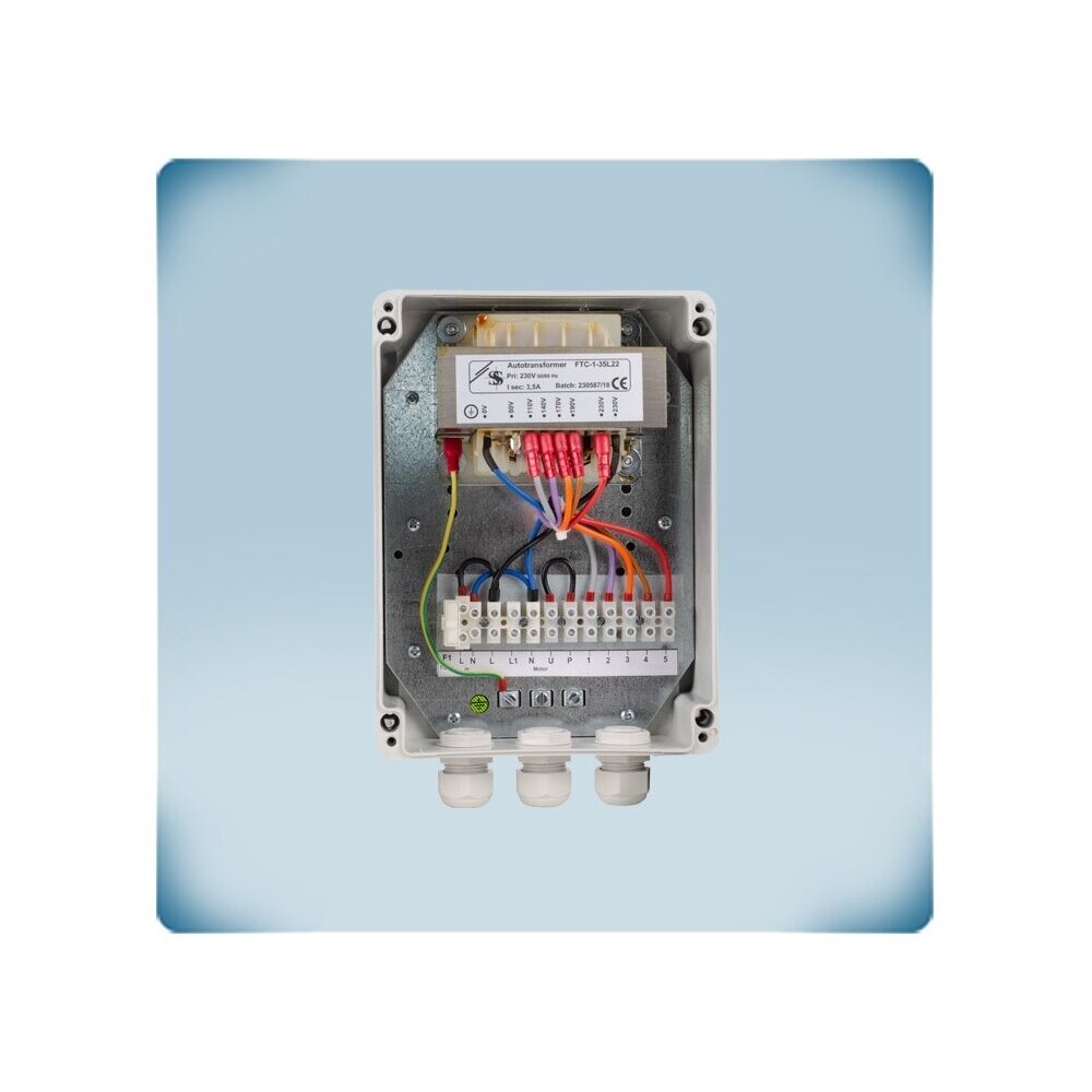 Transformatora ventilatora motora ātruma regulators ar tālvadību | 3,5A | 230VAC | virsapmetuma | IP54 | Sentera Controls | RTR-1-35L22 5