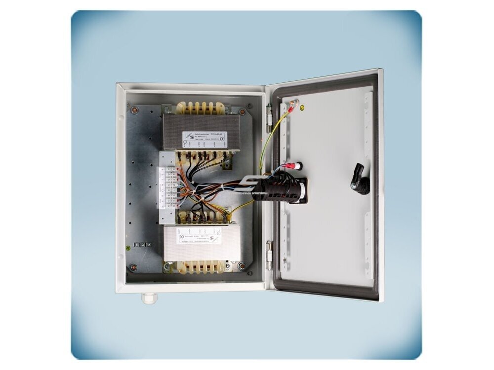Transformatorinis trifazio ventiliatoriaus variklio greičio reguliatorius | 8A | 400VAC | virštinkinis | IP54 | Sentera Controls | STR-4-80L40 5