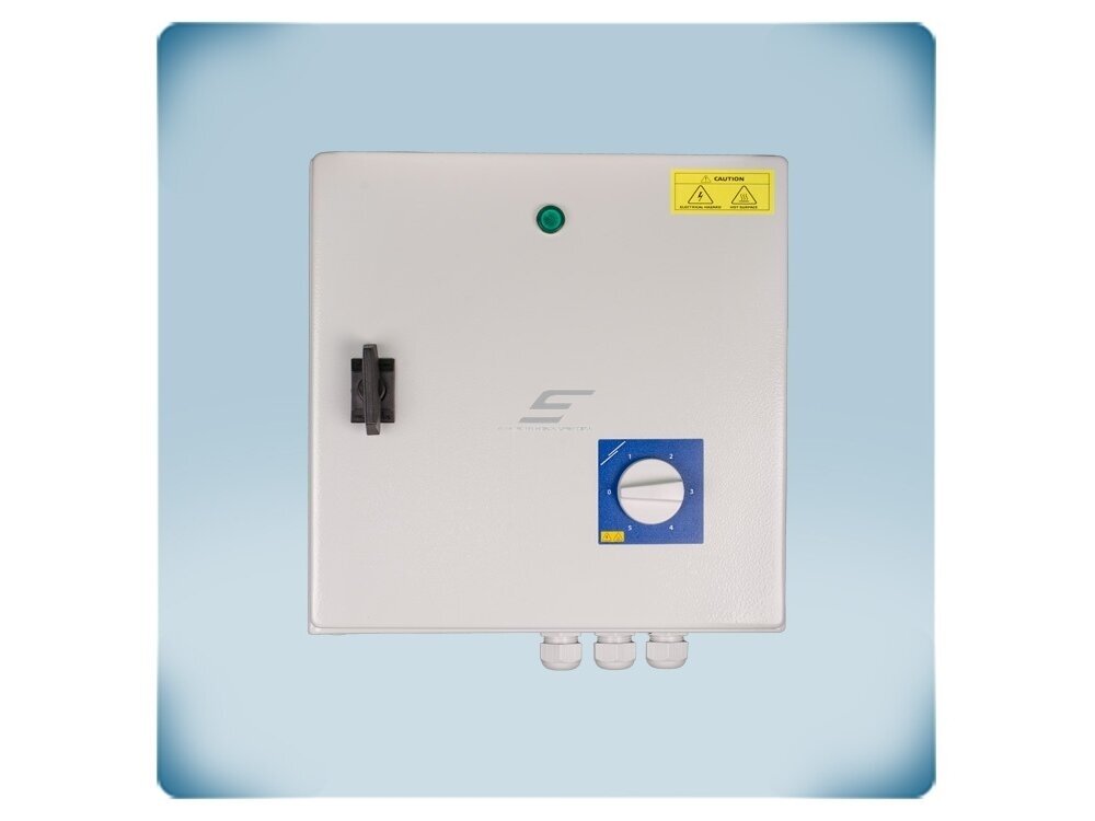 Transformatorinis trifazio ventiliatoriaus variklio greičio reguliatorius su TK | 2,5A | 400VAC | virštinkinis | IP54 | Sentera Controls | STRS4-25L40 1
