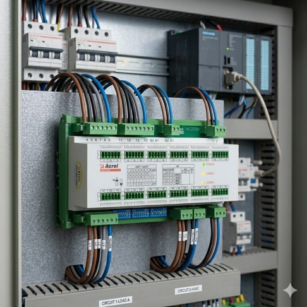 Trójfazowy wielokanałowy licznik energii elektrycznej | 36 obwodów | montaż na szynie DIN | RS485 Modbus | z przekładnikami prądowymi (CT) 3 Trójfazowy wielokanałowy licznik energii elektrycznej | 36 obwodów | montaż na szynie DIN | RS485 Modbus | z przekładnikami prądowymi (CT) 3