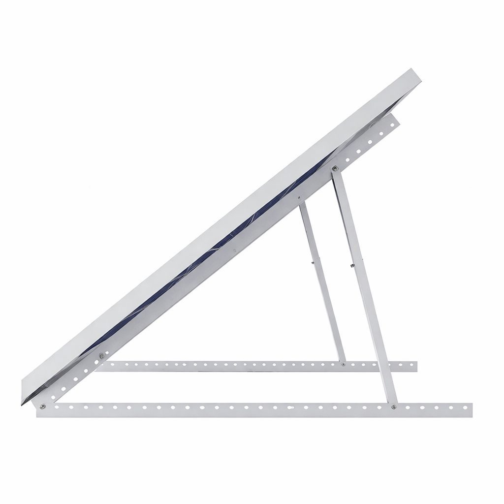 Triangular mounting structure for solar modules | adjustable | installation on flat roof | aluminum alloy | 10–60° 1