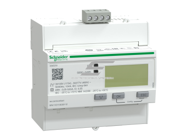 Trifazis elektros energijos skaitiklis per CT | x/1 A ir x/5 A | 3×230/400 V | Modbus RS-485 | DIN | Schneider Electric Acti9 iEM3250 | A9MEM3250 Trifazis elektros energijos skaitiklis per CT | x/1 A ir x/5 A | 3×230/400 V | Modbus RS-485 | DIN | Schneider Electric Acti9 iEM3250 | A9MEM3250