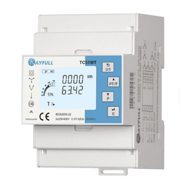 Three-phase energy meter | power meter | 4 tariffs | Class 0.5 accuracy | digital LED display | adjustable CT connection | RS485 Modbus | Rayfull Three-phase energy meter | power meter | 4 tariffs | Class 0.5 accuracy | digital LED display | adjustable CT connection | RS485 Modbus | Rayfull