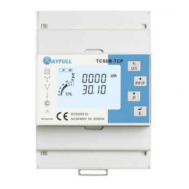 Three-phase electric energy meter | power monitoring device | 3×230/400V | Class 0.5 | LED display | RS485 + Ethernet | Rayfull Three-phase electric energy meter | power monitoring device | 3×230/400V | Class 0.5 | LED display | RS485 + Ethernet | Rayfull
