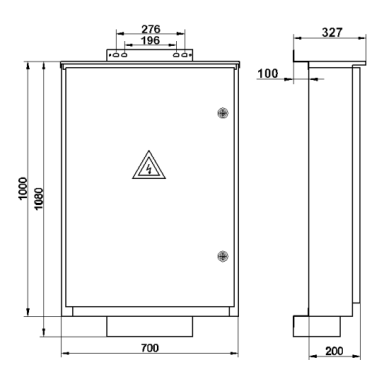 Trīsfāzu | ievada elektroenerģijas skaitītāja sadales skapis | 6 skaitītājiem | 1000x700x200mm | virsapmetuma montāža | cinkots tērauds | IP44 Trīsfāzu | ievada elektroenerģijas skaitītāja sadales skapis | 6 skaitītājiem | 1000x700x200mm | virsapmetuma montāža | cinkots tērauds | IP44