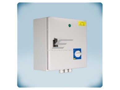Transformatorinis trifazio ventiliatoriaus variklio greičio reguliatorius su TK | 1,5A | 400VAC | virštinkinis | IP54 | Sentera Controls | STRS4-15L40 2