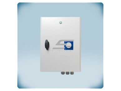 Transformatorinis trifazio ventiliatoriaus variklio greičio reguliatorius su TK | 4A | 400VAC | virštinkinis | IP54 | Sentera Controls | STRS4-40L40 1