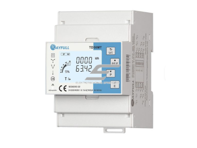 Trifazis elektros energijos skaitiklis | 100 A | 3×230/400 V | 4 tarifai | 0,5 klasė | LED ekranas | RS485 Modbus | DIN | Rayfull TD50MT Trifazis elektros energijos skaitiklis | 100 A | 3×230/400 V | 4 tarifai | 0,5 klasė | LED ekranas | RS485 Modbus | DIN | Rayfull TD50MT