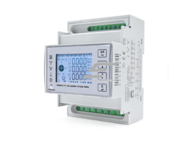 Trifazis DIN bėgelio dvikryptis elektros energijos skaitiklis | 200 A CT | Ethernet / Modbus | LCD ekranas | TAC4371CT  1
