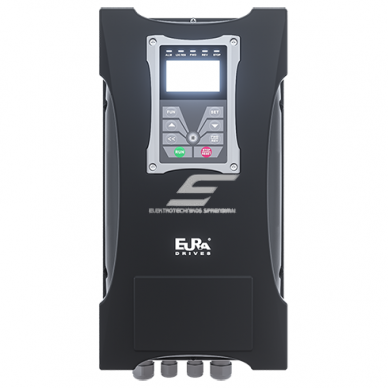 Three-phase frequency inverter | 11 kW | 23A | 400VAC | IP66 | with EMC filter | designed for controlling three-phase motors | EP66-0110T3 Eura Drives 1 Three-phase frequency inverter | 11 kW | 23A | 400VAC | IP66 | with EMC filter | designed for controlling three-phase motors | EP66-0110T3 Eura Drives 1