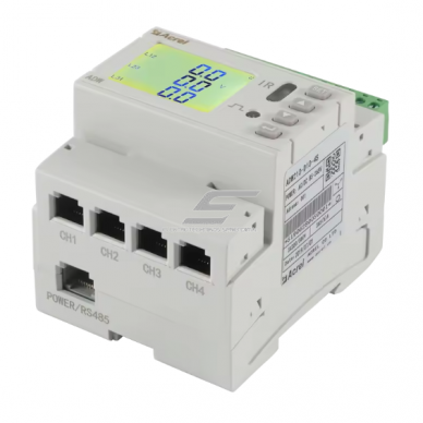 Kolmefaasiline mitmekanaliline elektrienergia arvesti | kuni 1600A koos voolutrafodega (CT) | RS485 Modbus | LCD ekraan | IDC ja tööstuslikuks monitooringuks 1