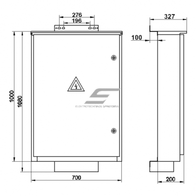 THree-phase | main electrical energy meter cabinet | for 6 meters | 1000x700x200mm | surface-mounted | galvanized steel | IP44 1 THree-phase | main electrical energy meter cabinet | for 6 meters | 1000x700x200mm | surface-mounted | galvanized steel | IP44 1