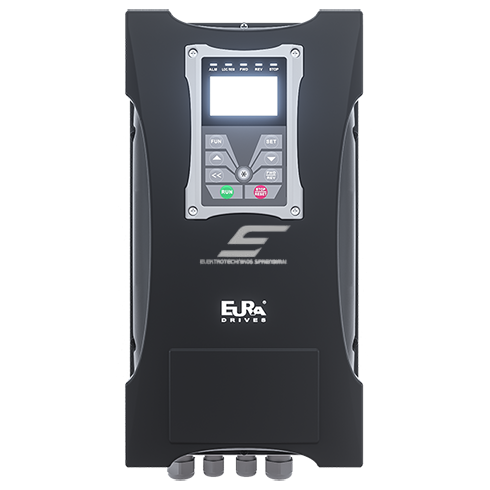 Three-phase frequency inverter | 11 kW | 23A | 400VAC | IP66 | with EMC filter | designed for controlling three-phase motors | EP66-0110T3 Eura Drives 1 Three-phase frequency inverter | 11 kW | 23A | 400VAC | IP66 | with EMC filter | designed for controlling three-phase motors | EP66-0110T3 Eura Drives 1