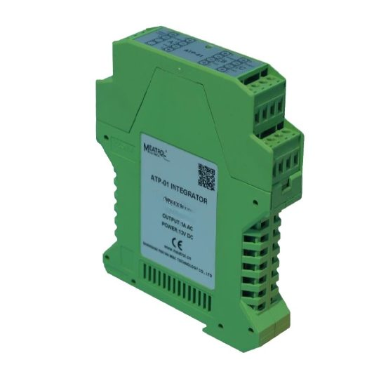 Three-phase Rogowski coil integrator for DIN rail | 3000 A | 50 mV/kA | 8 W | 1 A RMS output | For AC current measurement | ATP01