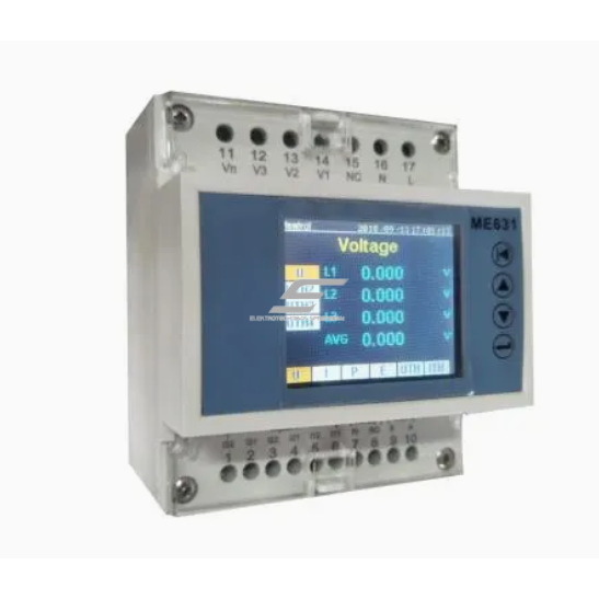 Multi-channel three-phase energy analyzer | with data logging | LCD display | accuracy class 0.5S | MODBUS RS485 | ME631-SD Multi-channel three-phase energy analyzer | with data logging | LCD display | accuracy class 0.5S | MODBUS RS485 | ME631-SD