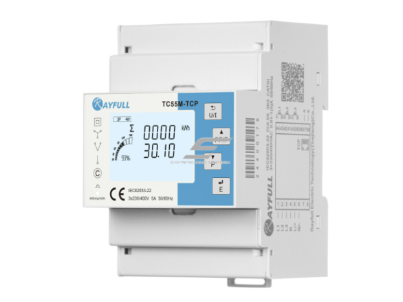Trifazis elektros energijos skaitiklis | galios stebėjimo įrenginys | 3x230/400V | 0.5 klasė | LED ekranas | RS485 + Ethernet | Rayfull 1