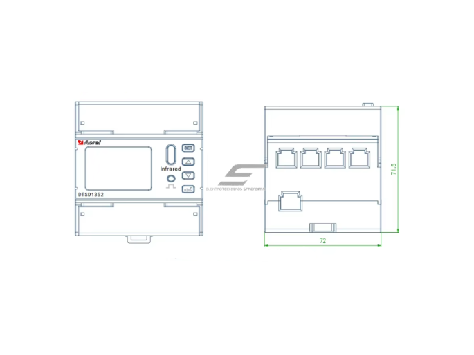Trifazis daugiakanalis elektros energijos skaitiklis | iki 1600A su CT | RS485 Modbus | LCD ekranas | IDC ir pramonės monitoringui 3 Trifazis daugiakanalis elektros energijos skaitiklis | iki 1600A su CT | RS485 Modbus | LCD ekranas | IDC ir pramonės monitoringui 3
