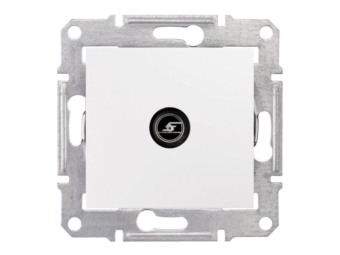 TV lizdas galinis | 4dB | potinkinis | IP20 | baltas | Sedna Design | Schneider Electric | SDD111471