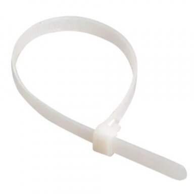 Opaski montażowe | 2.5x150mm | białe | 100 szt. | 4606056126488 Opaski montażowe | 2.5x150mm | białe | 100 szt. | 4606056126488