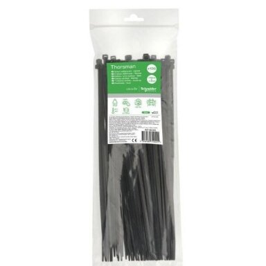 Cable ties | 4.8x300 mm | black | 100 pcs | Thorsman | IMT46269 | 3606489710491 Cable ties | 4.8x300 mm | black | 100 pcs | Thorsman | IMT46269 | 3606489710491