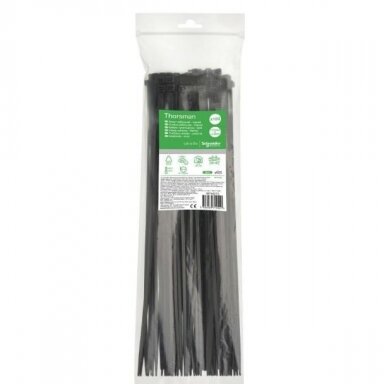 Cable ties | 4.8x250 mm | black | 100 pcs | Thorsman | IMT46265 | 3606489710453 Cable ties | 4.8x250 mm | black | 100 pcs | Thorsman | IMT46265 | 3606489710453