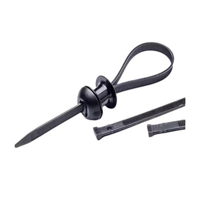 Chassis cable ties with mounting base | triplet | 8x280mm | black | 100 pcs Chassis cable ties with mounting base | triplet | 8x280mm | black | 100 pcs