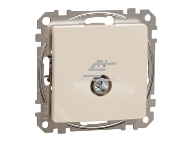 TV lizdas galinis | 4dB | potinkinis | IP20 | kreminis | Sedna Design | Schneider Electric | SDD112471