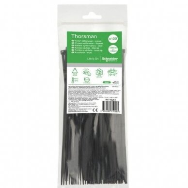 Kaablisidemed | 3,6x200 mm | mustad | 100 tk | Thorsman | IMT46261 | 3606489710415 Kaablisidemed | 3,6x200 mm | mustad | 100 tk | Thorsman | IMT46261 | 3606489710415
