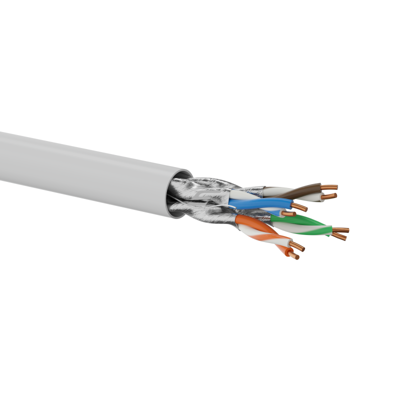U-FTP Cable | 6A CAT | 4x2x23 AWG | shielded | copper | gray U-FTP Cable | 6A CAT | 4x2x23 AWG | shielded | copper | gray