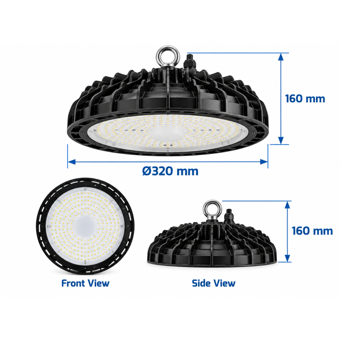 UFO tipa LED gaismeklis augstām telpām | 150W | 4000K | 80lm/W | IP65 | NewUFO High Bay | 4779041461915 2 UFO tipa LED gaismeklis augstām telpām | 150W | 4000K | 80lm/W | IP65 | NewUFO High Bay | 4779041461915 2