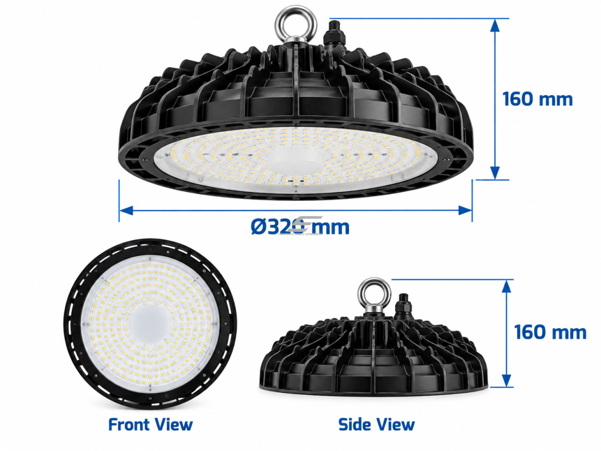 UFO tipo LED šviestuvas aukštoms patalpoms | 150W | 4000K | 80lm/W | IP65 | NewUFO High Bay | 4779041461915 2