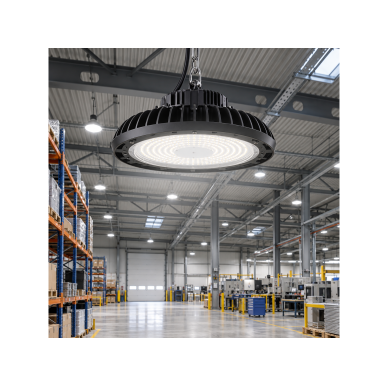 UFO tipa LED gaismeklis augstām telpām | 150W | 4000K | 80lm/W | IP65 | NewUFO High Bay | 4779041461915 1 UFO tipa LED gaismeklis augstām telpām | 150W | 4000K | 80lm/W | IP65 | NewUFO High Bay | 4779041461915 1