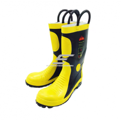 Firefighter rubber protective boots | size 45 | resistant to chemicals and acids | protection against puncture and impact | thermal and electrical insulation Firefighter rubber protective boots | size 45 | resistant to chemicals and acids | protection against puncture and impact | thermal and electrical insulation