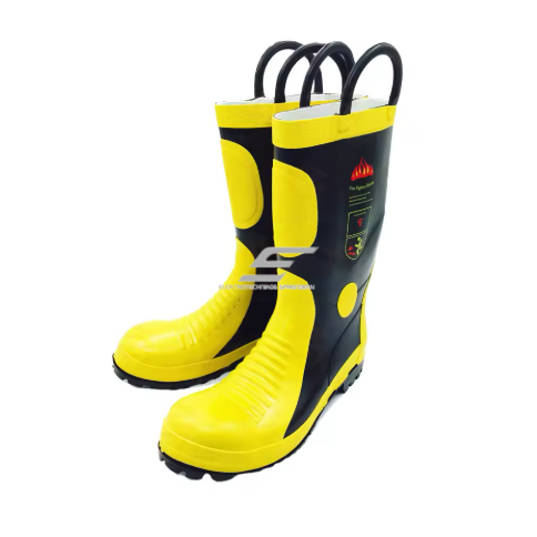 Firefighter rubber protective boots | size 45 | resistant to chemicals and acids | protection against puncture and impact | thermal and electrical insulation Firefighter rubber protective boots | size 45 | resistant to chemicals and acids | protection against puncture and impact | thermal and electrical insulation