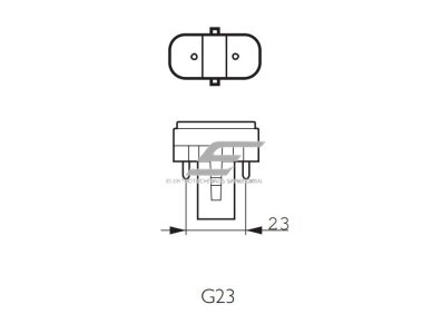 Ultravioletinė | kompaktinė lempa vabzdžių gaudyklei UV-A | G23 | 8,6W | 60V | Philips 1
